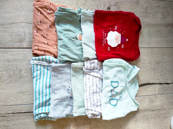 Lot de 9 bodies manches longues