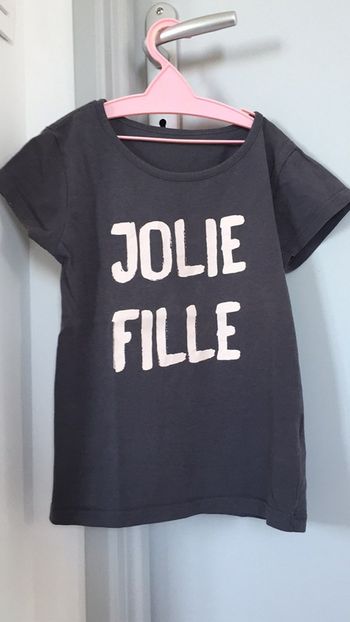 T shirt « jolie fille » 4 ans