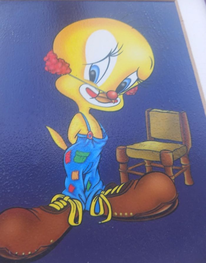 Tableau avec Titi en clown triste - photo numéro 2