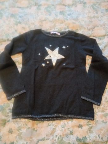 Pull gris Gémo 10 ans