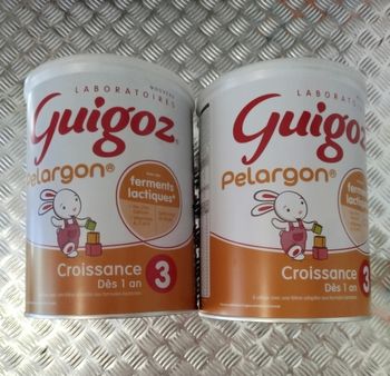 Lot de 2 pots de lait Croissance Guigoz dès 1 an