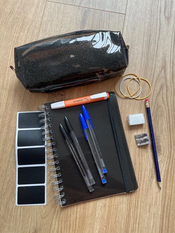 Kit rentrée noire à paillettes