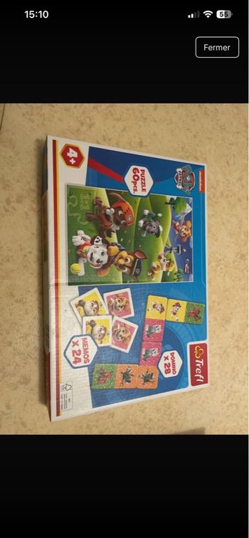 Lot jeux pat patrouille