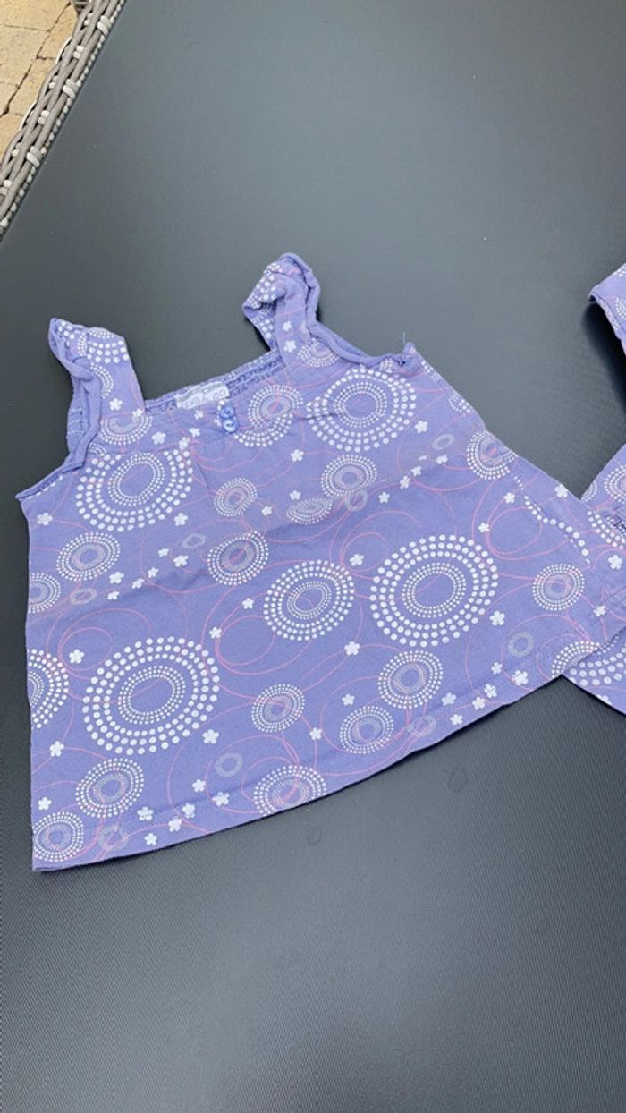 Lot ensemble débardeur haut tunique vêtement 24 mois 2 ans bébé enfant fille - photo numéro 9