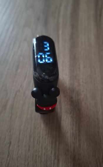 Montre enfant Kids apprentissage 3D Mickey Mouss noir