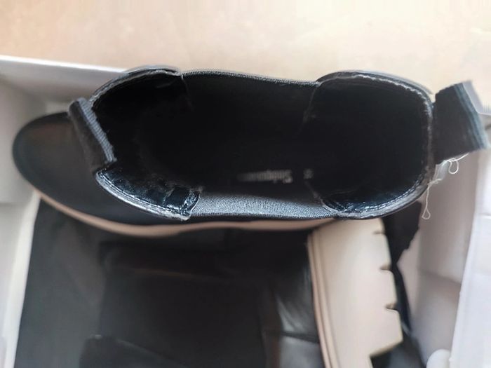 Bottes à plateforme Sinequanone - T39 - Cuir noir - photo numéro 5