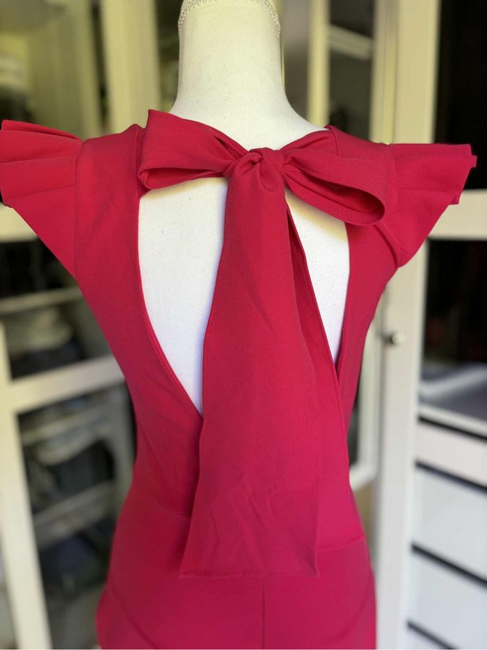Robe rose Zara élégante dos nu nœud - Taille S - photo numéro 5
