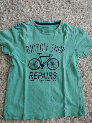 T-shirt manches courtes turquoise