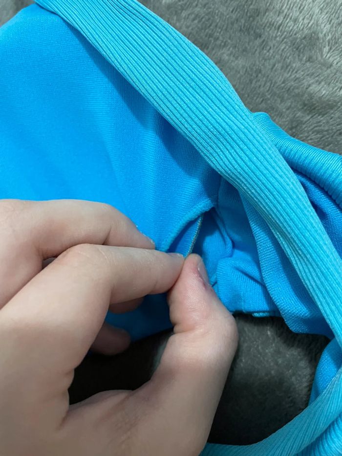 Haut de maillot de bain bleu - photo numéro 5