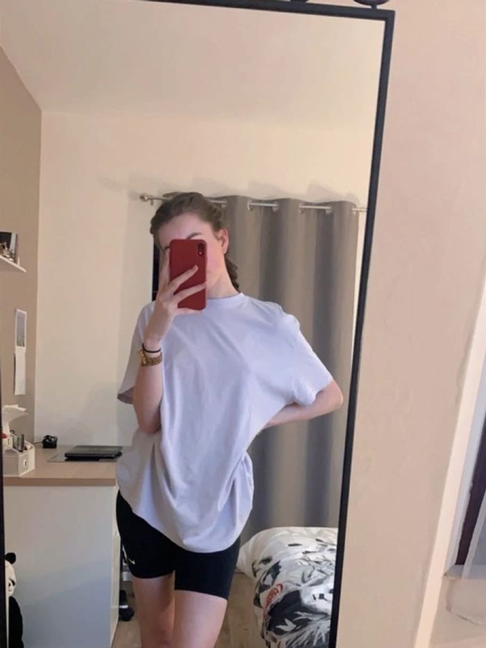 T-shirt oversize lila Jennyfer