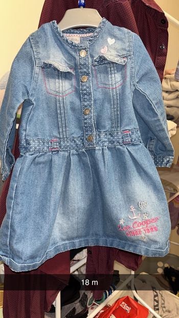Robe en jean bébé fille
