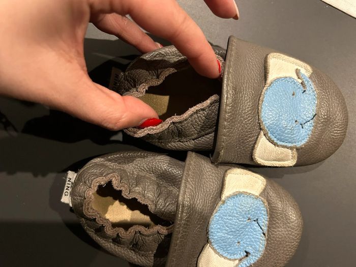 Chausson enfant en cuir T22-23 - photo numéro 5