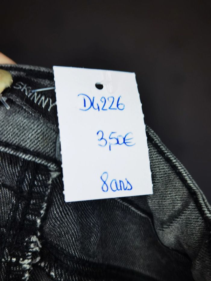 D4226 - jeans skinny fille 8 ans - photo numéro 3