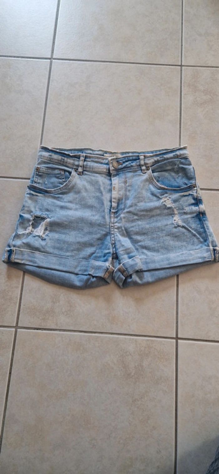 Lot de 2 shorts en jeans - photo numéro 4