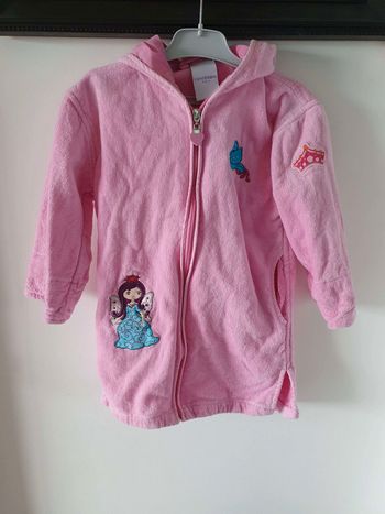 Peignoir sortie de bain carré blanc 2 ans