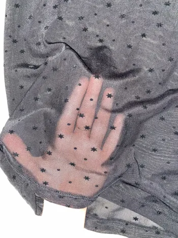 Top noir bi matière Stradivarius