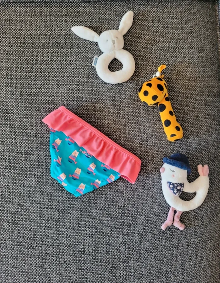 Culotte de bain à froufrous fille 12-18 mois - photo numéro 3