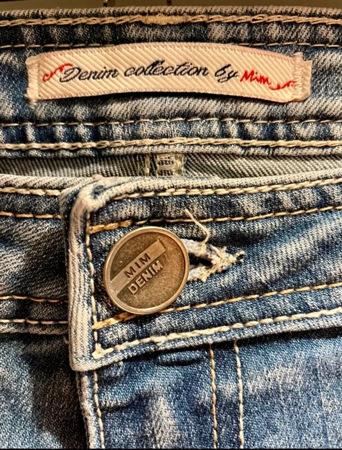 Jean skinny bleu clair MIM – T.38 – Très bon état - photo numéro 3