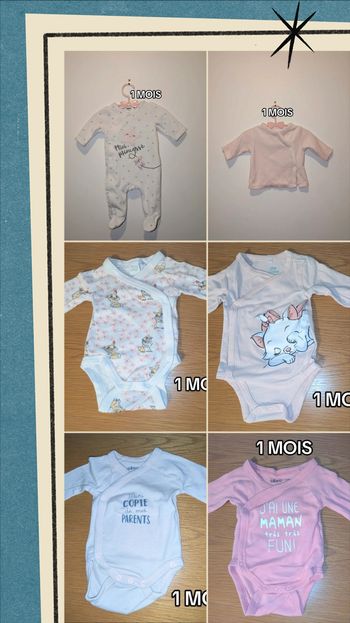 Lot bébé fille 1 mois