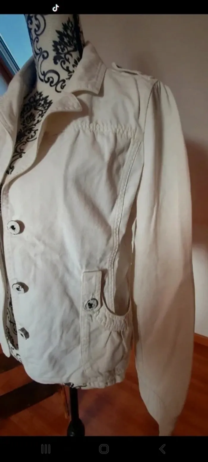 Veste imitation jeans - photo numéro 4