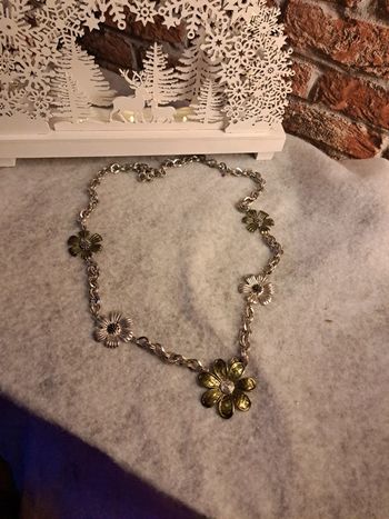 Collier sautoir argenté acier inoxydable