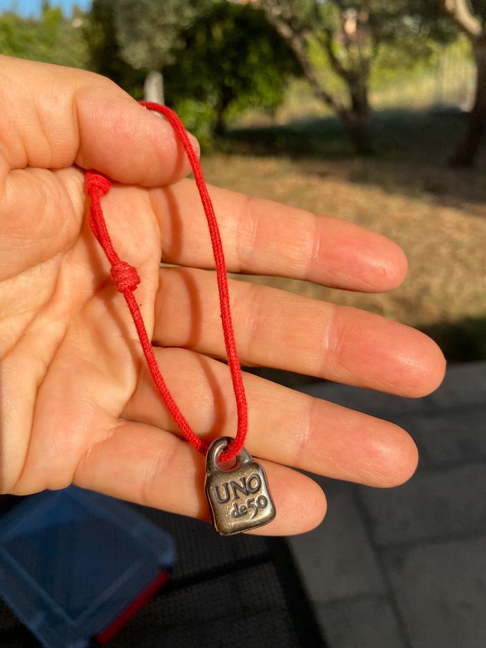 Bracelet cordon Pendentif uno de 50 - photo numéro 4