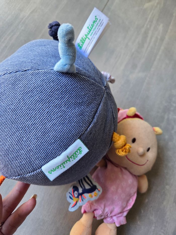 Lot Lilliputiens Peluches et balle sensorielle et hochet - photo numéro 5