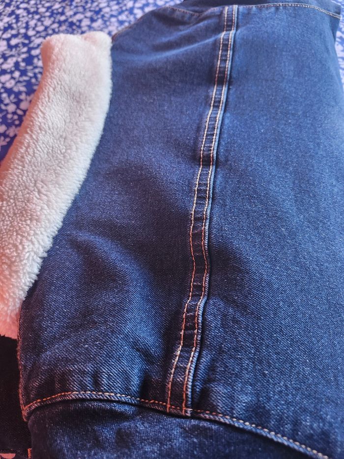 Veste en jean  fourrée - photo numéro 2