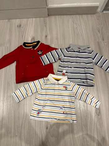 Lot de 3 polos sergent major 6 mois très bon état