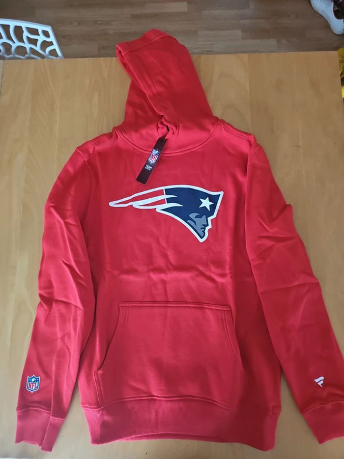 🔥Sweat à capuche Fanatics "New England Patriots" T.M 🏈