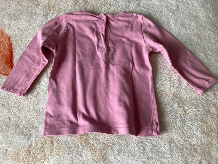 Tee shirt manches longues tex 12 mois cœur - photo numéro 4