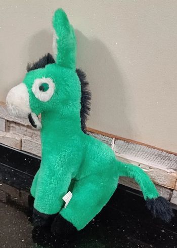 Peluche âne Verbaudet vert officiel