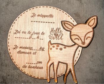 Carte naissance hello Wold