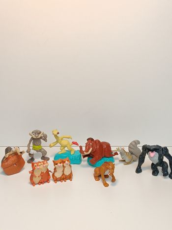 Lot figurines vintage L'âge de glace,  ice age 
taille 10,5cm pour la plus grande