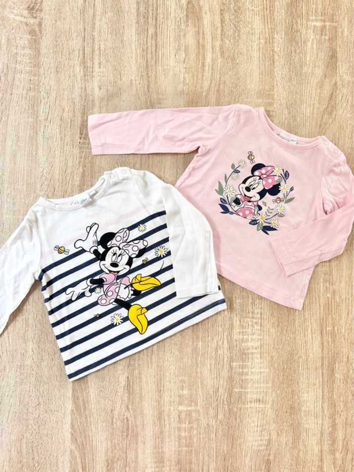 2 t-shirts bébé fille