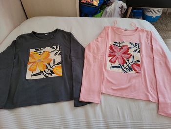 Lot de 2 t-shirts manches longues 8ans