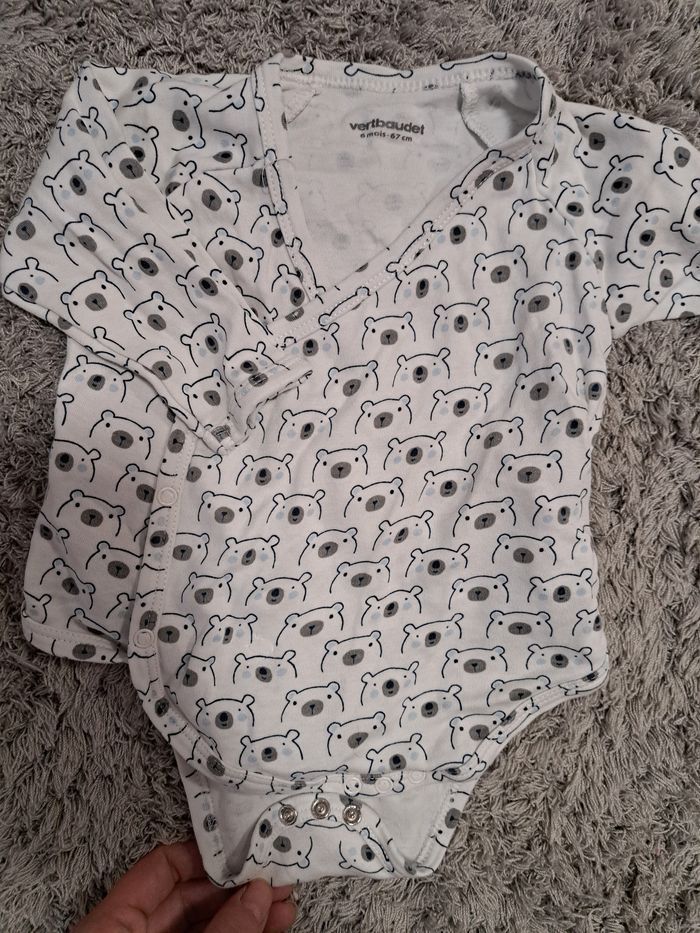 Lot de 6 body manches longs bébé garçon - photo numéro 4
