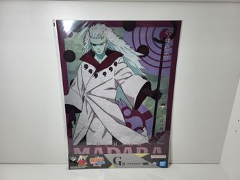 Naruto Shippuden Ichiban Kuji G Clear Poster Affiche Madara 40x30CM