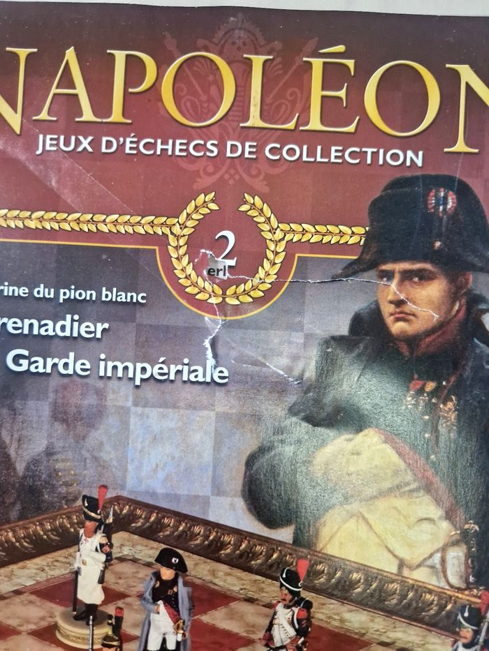 Figurine  , Napoléon , jeux d'échec de collection  , numéro 2 , le  grenadier de la garde Imperial - photo numéro 4