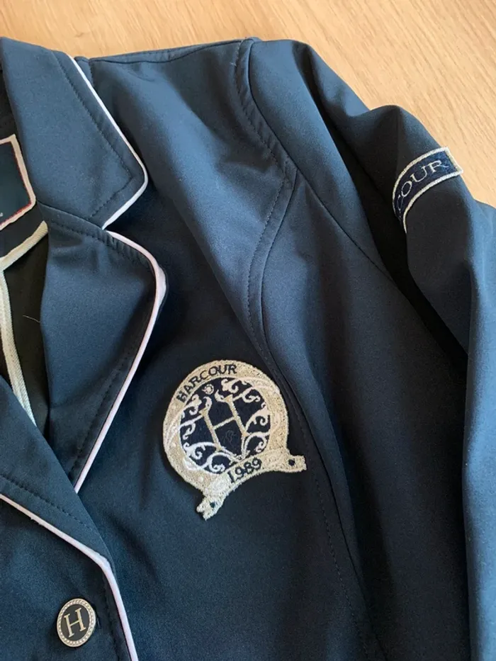 Veste de concours équitation Harcour, logo  brodé, taille S (36) - photo numéro 5