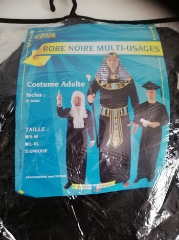 Déguisement robe noir multi-usages taille unique