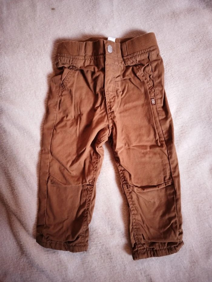 Pantalon marron Obaibi taille 18 mois