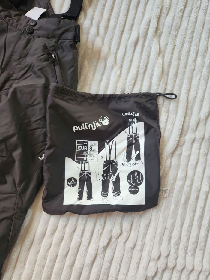 ⛷️ Pantalon de ski enfant gris anthracite – OXYLANE – 8 ans - photo numéro 7