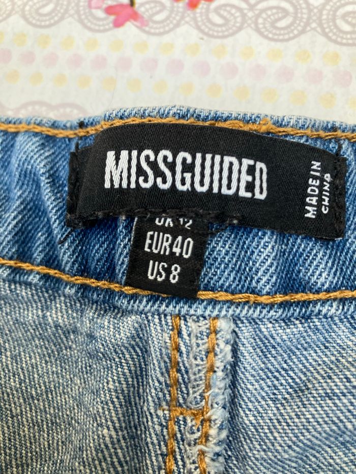 Missguided - Short en jean bleu taille haute 100% coton - photo numéro 5