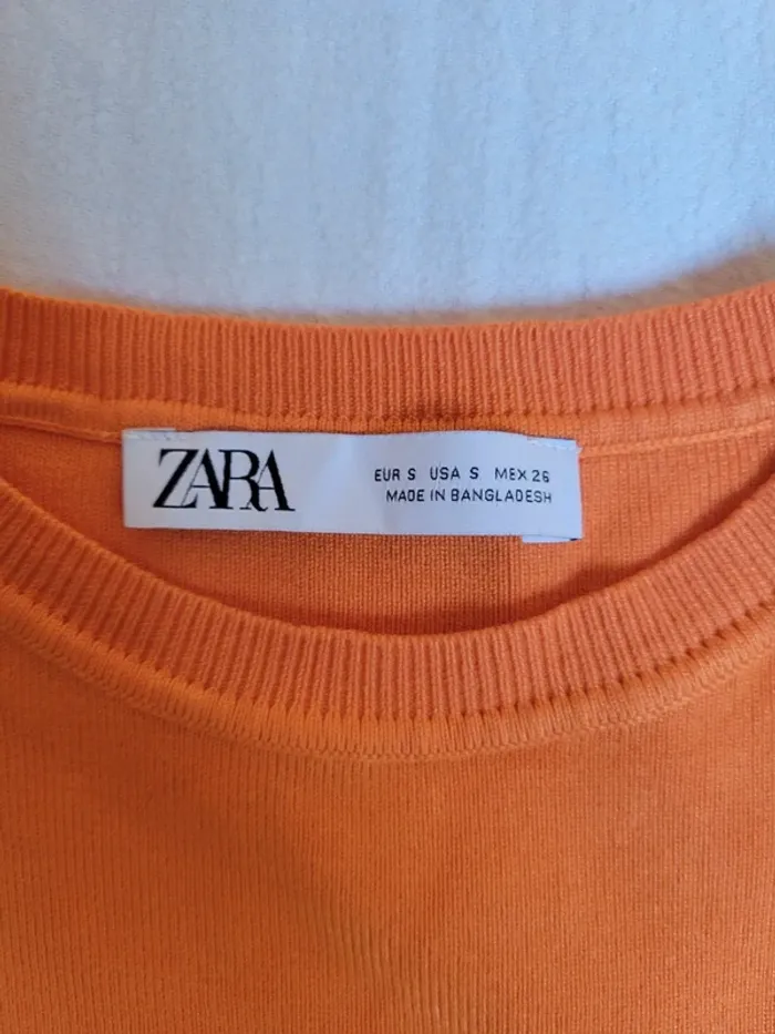 Débardeur Orange Zara - photo numéro 3