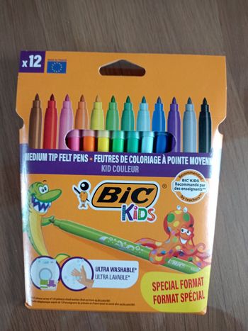 Pochette 12 feutres bic kids