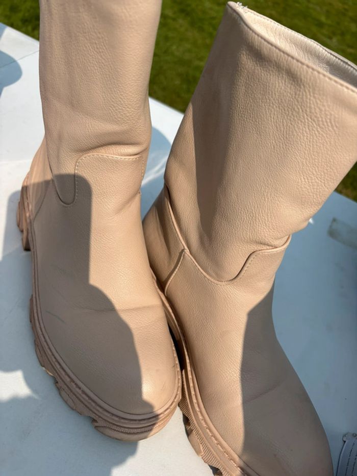 Bottines femme beige taille 39 - photo numéro 3