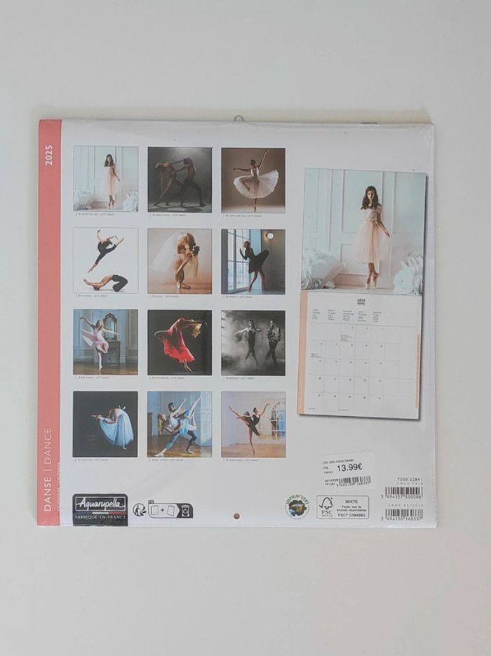 Calendrier 2025 Danseuse 16 mois / Aquarupella - photo numéro 2