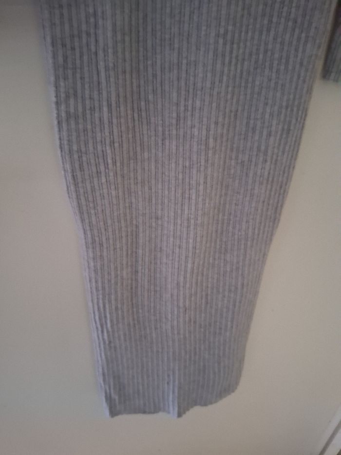 Robe pull longue gris " t- XS" - photo numéro 3