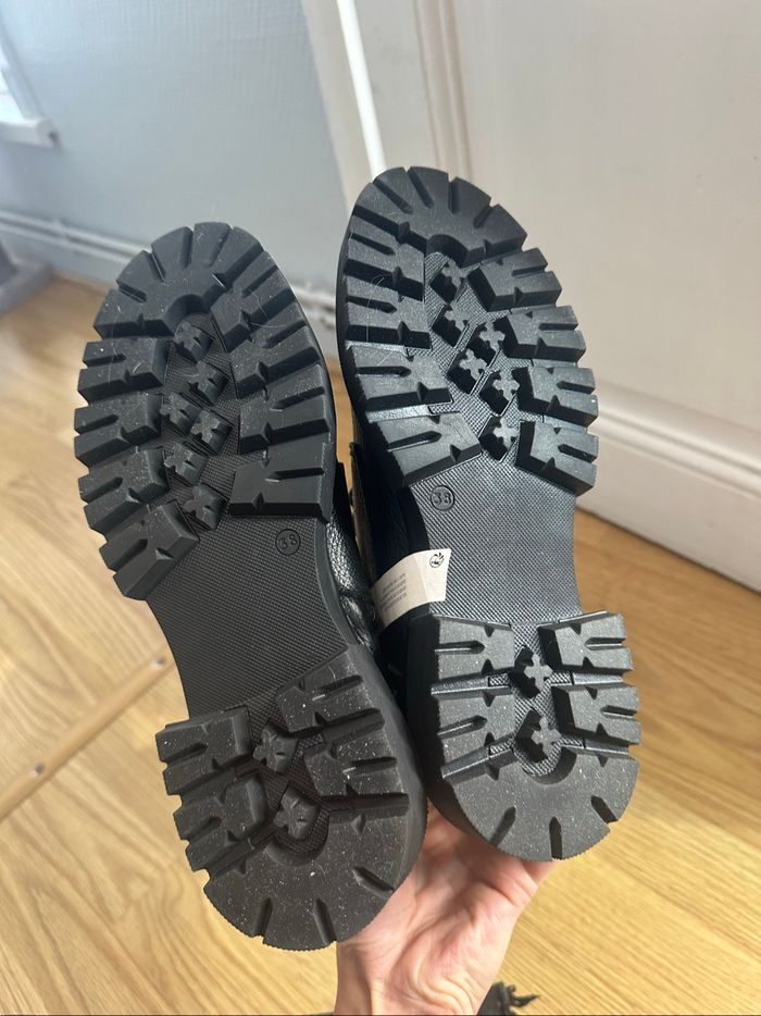 Bottes noires en cuir bonobo - photo numéro 4